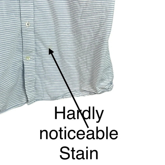 BF859 Men’s American Eagle Outfitters Striped SLIM Fit Button Down Shirt M - Picture 4 of 6